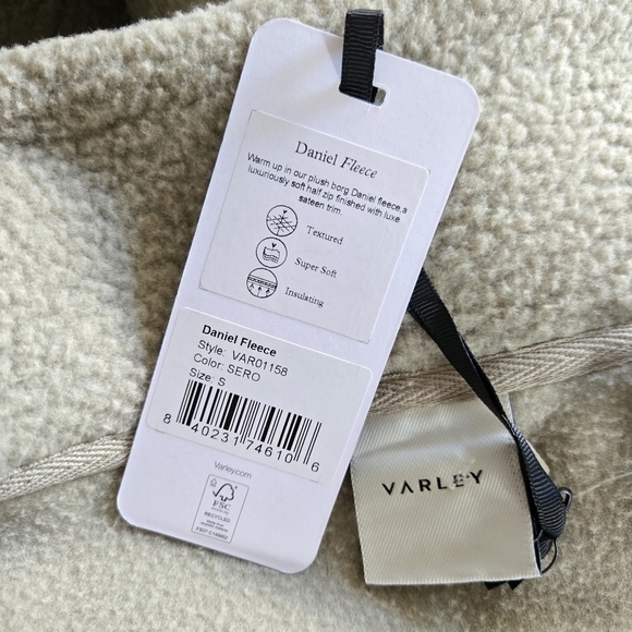 New VARLEY Daniel Oversized Fit Half Zip Pullover Seneca Rock Fleece Jacket NWT - Picture 12 of 12